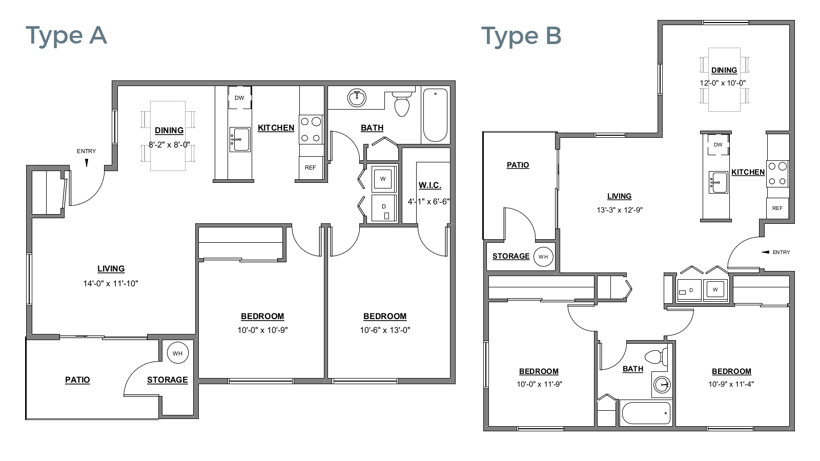Creekside Apartment Homes Floor Plan